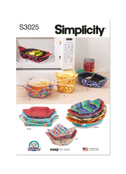 S3025 (PDF) | Simplicity Sewing Pattern Microwavable Cozies by