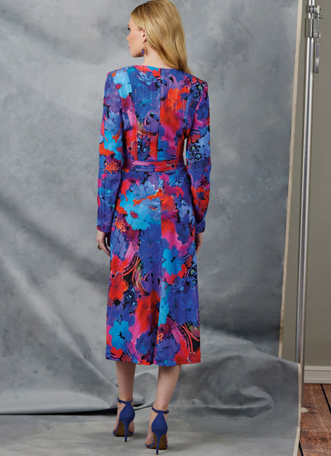 V2043 (PDF) | Vogue Patterns Misses' Dresses and Belt | Vogue Patterns