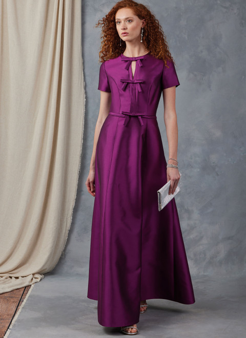 V2044 (PDF) | Vogue Patterns Misses' Dress with Sleeve and Length