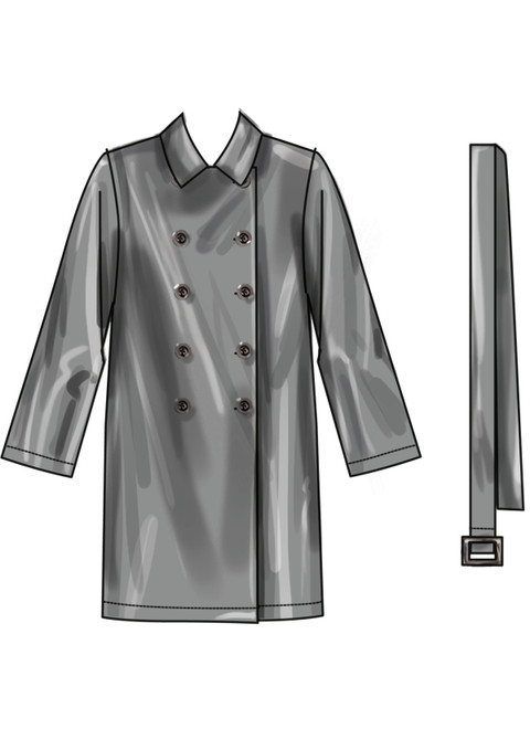N6788 | New Look Sewing Pattern Misses' Trench Coat in Two Lengths