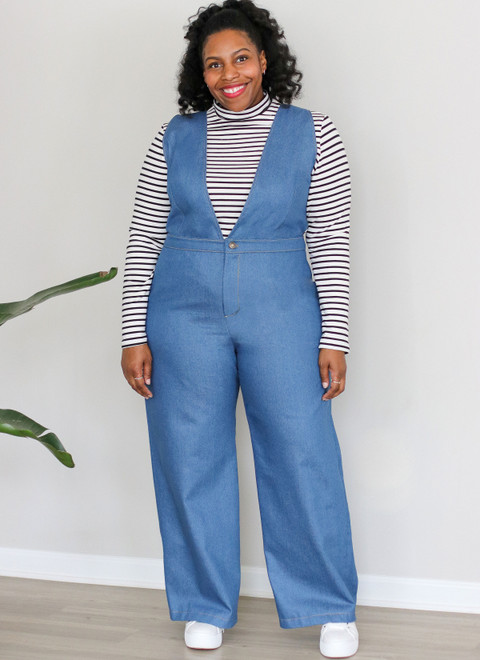 ME2096 (PDF) | Misses' Tops and Jumpsuit by Brittany J. Jones