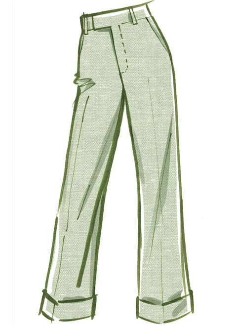 M8527 (PDF) | Misses' Pants by Melissa Watson for Palmer/Pletsch