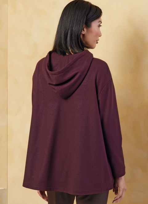 V2067 (PDF) | Misses' Knit Top and Jacket by Marcy Tilton | Vogue