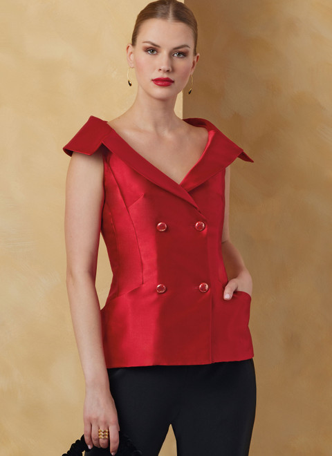 slight vogue ジャケット V2073 (PDF) | Misses' Jacket with Sleeve Variations | Vogue Patterns