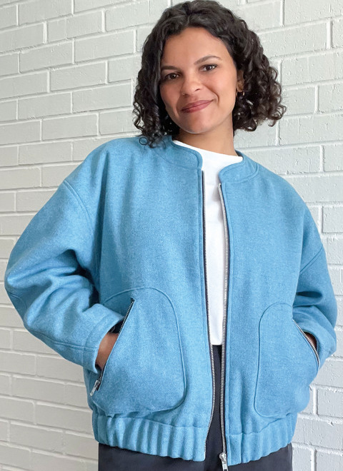ME2100 | Misses' Bomber Jacket by Lydia Naomi | Know Me