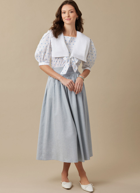 M8540 | Misses' Top and Skirt by Laura Ashley | McCall's