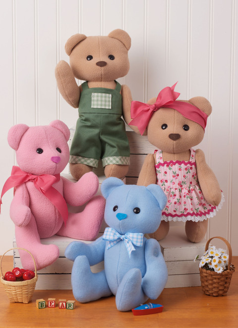 McCall's M8547 | Button Jointed Bear with Clothes