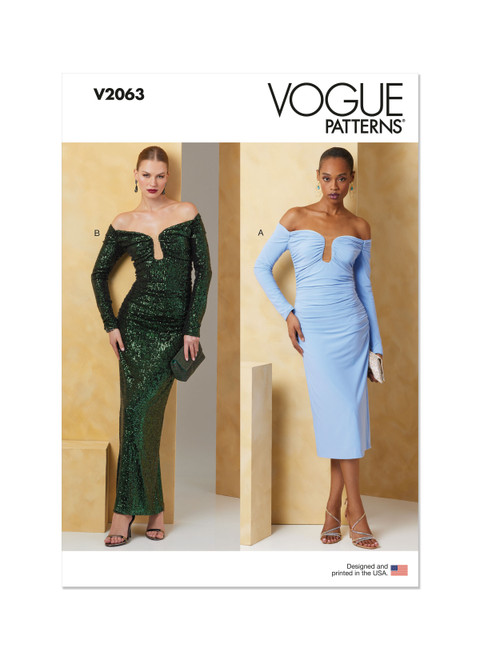 V2063 | Misses' Dress in Two Lengths | Vogue Patterns
