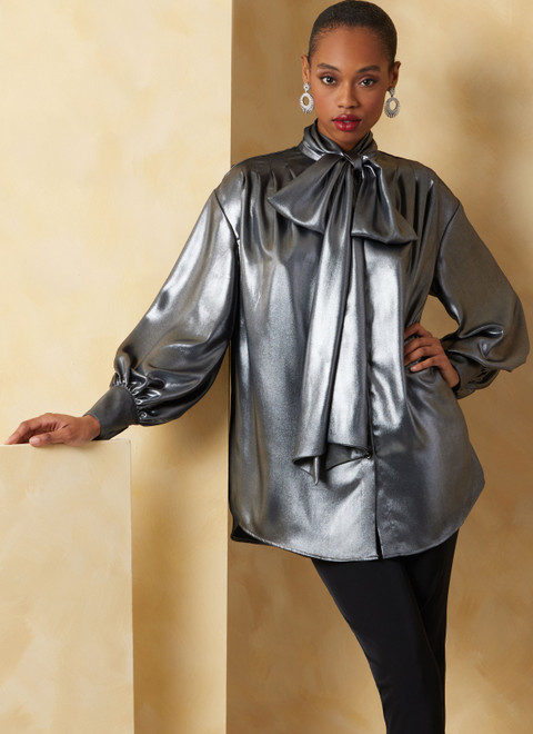 V2068 | Misses' Tops and Sash | Vogue Patterns