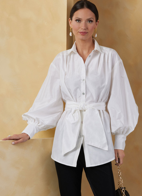 Vogue Patterns V2068 | Misses' Tops and Sash