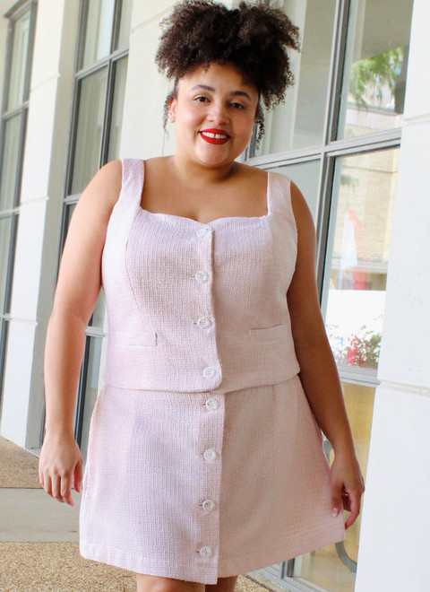 ME2107 (PDF)| Know Me Sewing Pattern Misses' and Miss Petite Top