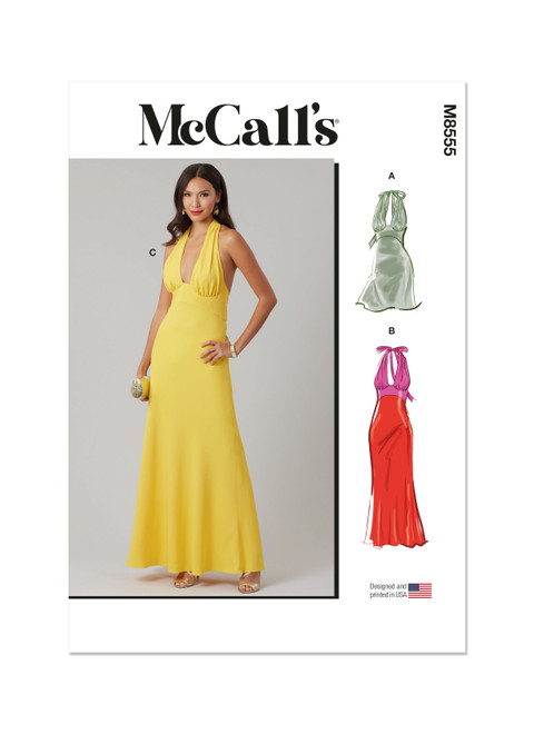 McCall's M8555 | McCall's Sewing Pattern Misses' and Women's Special Occasion Dresses | Front of Envelope