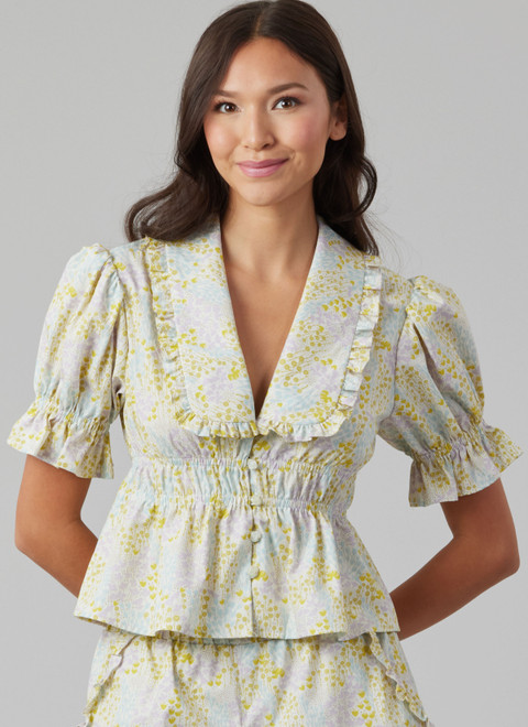M8563 (PDF)| McCall's Sewing Pattern Misses' Lounge Tops, Shorts