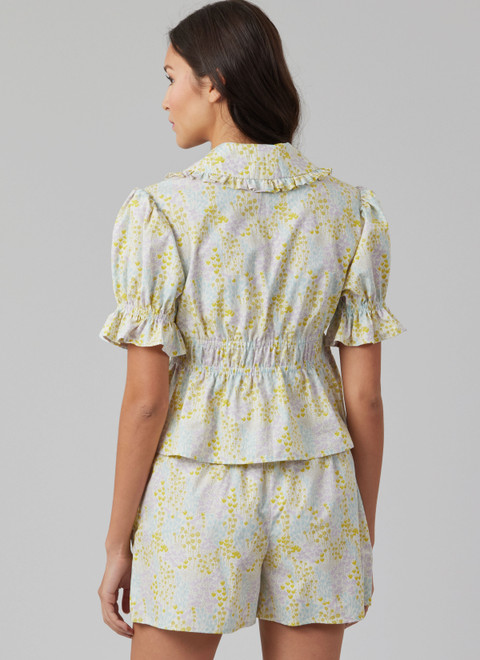 M8563 (PDF)| McCall's Sewing Pattern Misses' Lounge Tops, Shorts