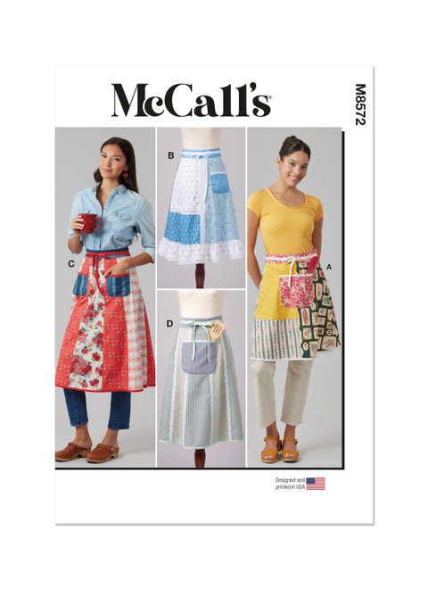McCall's M8572 | McCall's Sewing Pattern Misses' Aprons | Front of Envelope