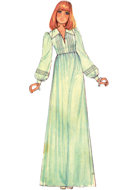 M8569 | McCall's Sewing Pattern 1970s Misses' Dress with Sleeve