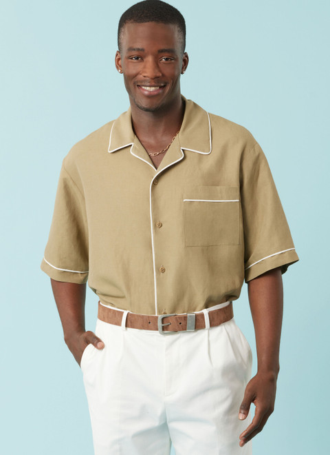 S3075 (PDF) | Simplicity Sewing Pattern Men's Shirts | Simplicity