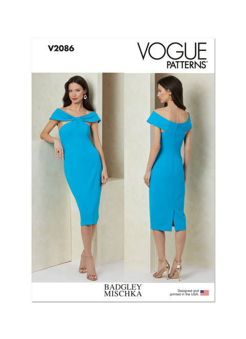 VOGUE Designer V1174 海外ドレス型紙 V2086 (PDF) | Vogue Patterns Misses' Dress by Badgley Mischka
