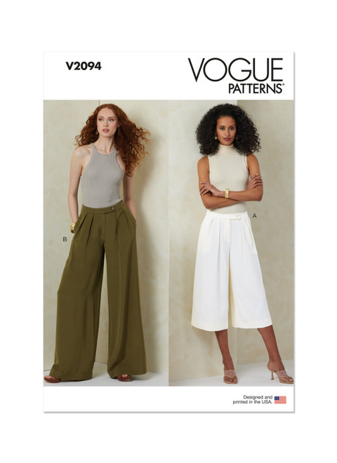 V2094 | Vogue Patterns Misses' Pants in Two Lengths | Vogue Patterns