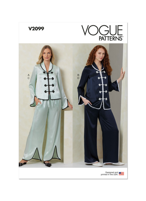 V2099 | Vogue Patterns Misses' Pajamas | Vogue Patterns