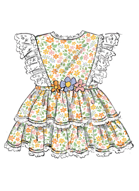 Butterick B7031 | Butterick Sewing Pattern Babies' Rompers and Bow Tie
