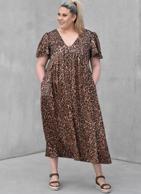 ME2120 (PDF) | Misses' Dress with Sleeve and Length Variations by