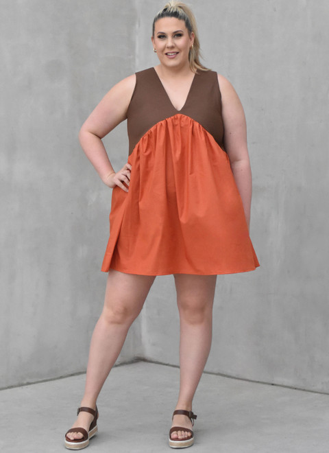 ME2120 (PDF) | Misses' Dress with Sleeve and Length Variations by
