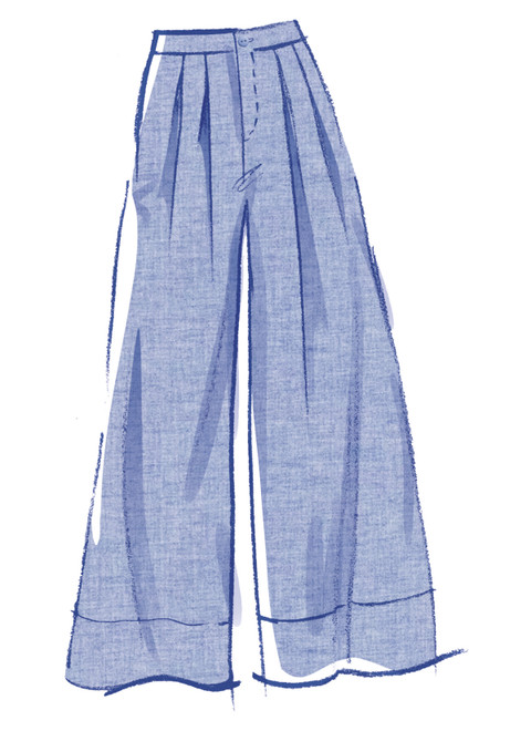 M8588 (PDF) | McCall's Sewing Pattern Unisex Pants in Two Lengths