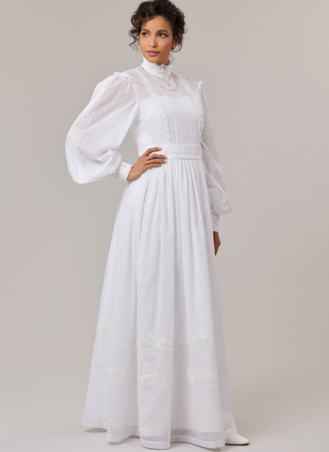 M8595 (PDF) | McCall's Sewing Pattern 1980s Misses' Gown, Slip and