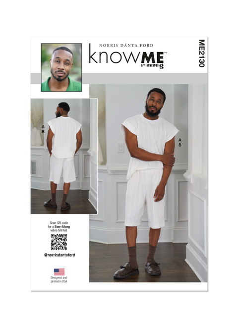 ME2130 | Men's Knit Top and Shorts by Norris Dánta Ford | Know Me