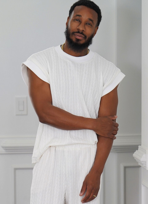 ME2130 | Men's Knit Top and Shorts by Norris Dánta Ford | Know Me