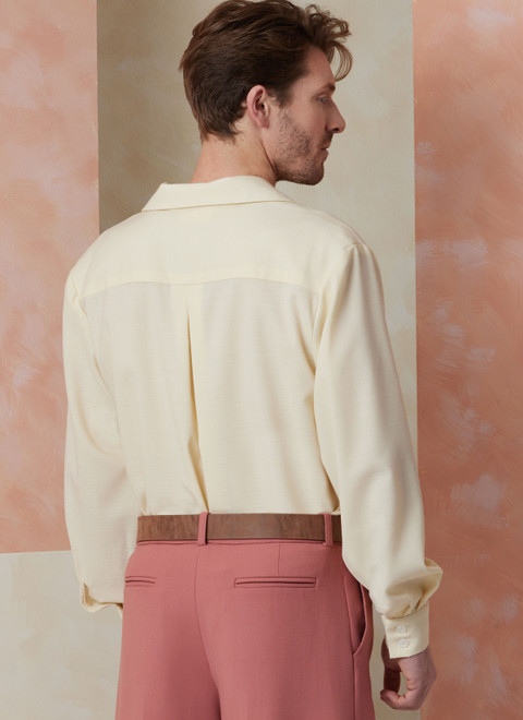 Vogue Patterns V2120 | Vogue Patterns Men's Shirt with Sleeve Variations, Shorts, Pants and Belt