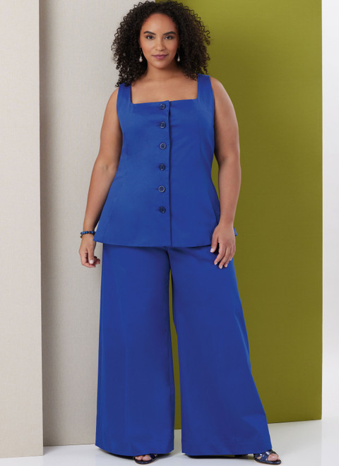 ▽▲ハニーページ▽▲ B7046 (PDF) | Butterick Sewing Pattern Misses' and Women's Top and
