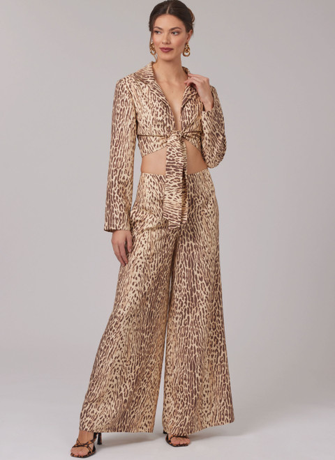 N6801 | New Look Sewing Pattern Misses' Tops, Shorts and Pants