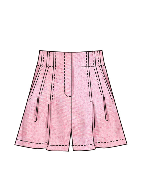 S3137 (PDF) | Simplicity Sewing Pattern Misses' Pleated Shorts and