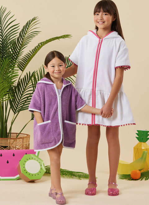 Simplicity S3147 | Simplicity Sewing Pattern Children's and Girls' Hooded Cover Up