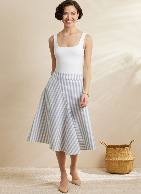 Simplicity S3138 | Simplicity Sewing Pattern Misses' Godet Skirt in Two Lengths