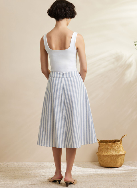 S3138 | Simplicity Sewing Pattern Misses' Godet Skirt in Two S3138 | Simplicity Sewing Pattern Misses' Godet Skirt in Two