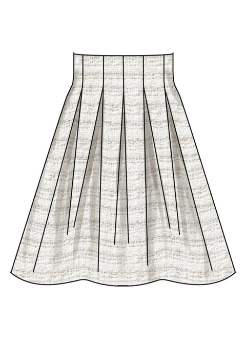 S3139 | Simplicity Sewing Pattern Misses' Pleated Skirt in