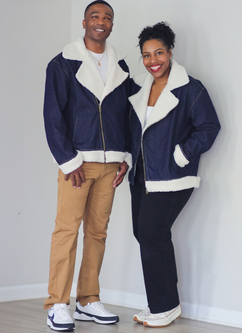 ME2132 (PDF) | Know Me Sewing Pattern Unisex Motorcycle Jacket by