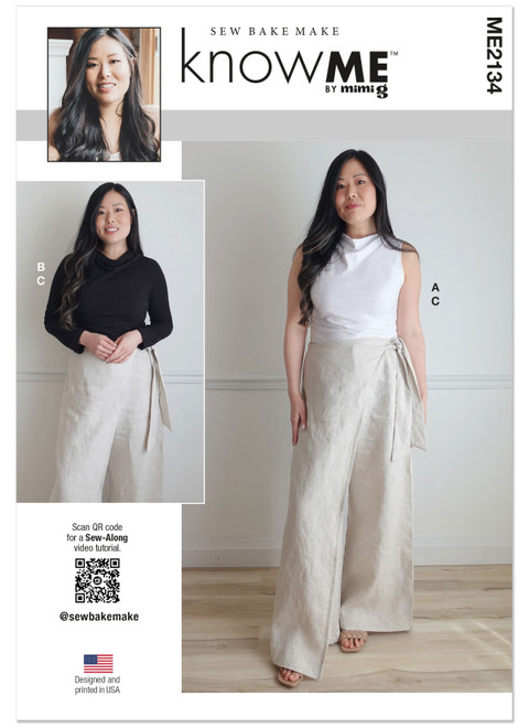 ME2134 (PDF) | Know Me Sewing Pattern Misses' Trouser and Knit Top
