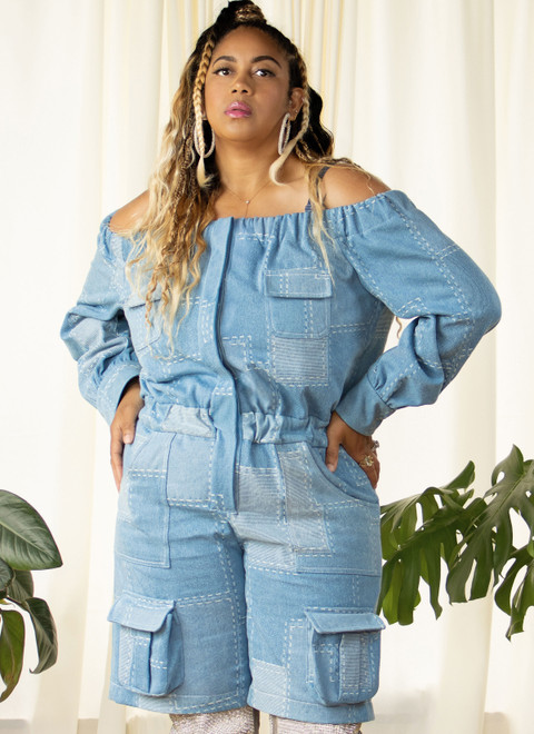 Know Me ME2141 | Know Me Sewing Pattern Misses' Jumpsuit in Two Lengths by The Corny Rainbow
