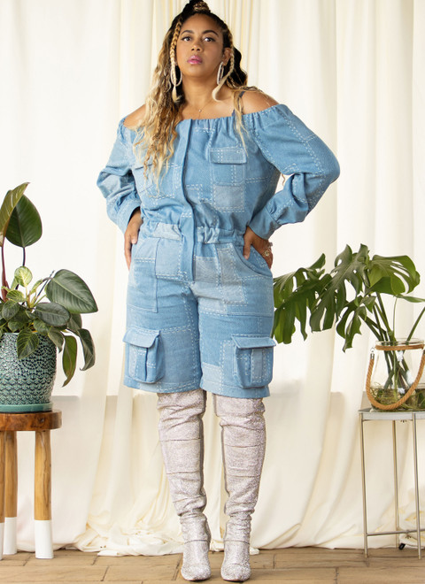 Know Me ME2141 | Know Me Sewing Pattern Misses' Jumpsuit in Two Lengths by The Corny Rainbow