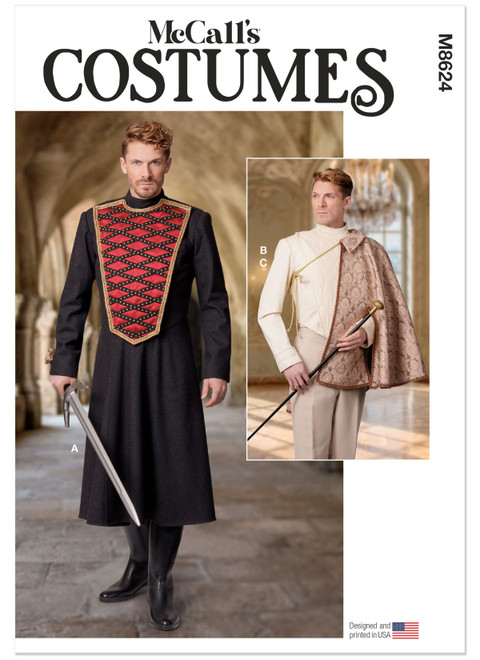 M8624 (PDF) | McCall's Sewing Pattern Men's Costume | McCall's