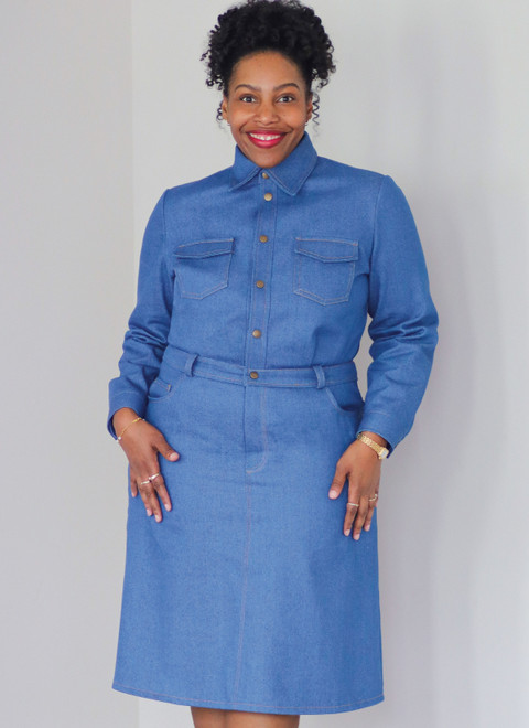 ME2133 | Know Me Sewing Pattern Girl's and Misses' Denim Dress by
