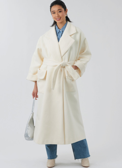 N6810 | New Look Sewing Pattern Misses' Coat with Belt in