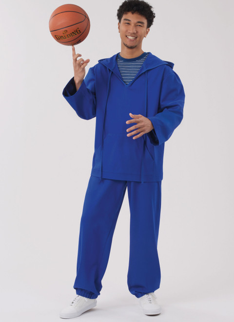 N6818 | New Look Sewing Pattern Unisex Knit Hoodie and Pants and