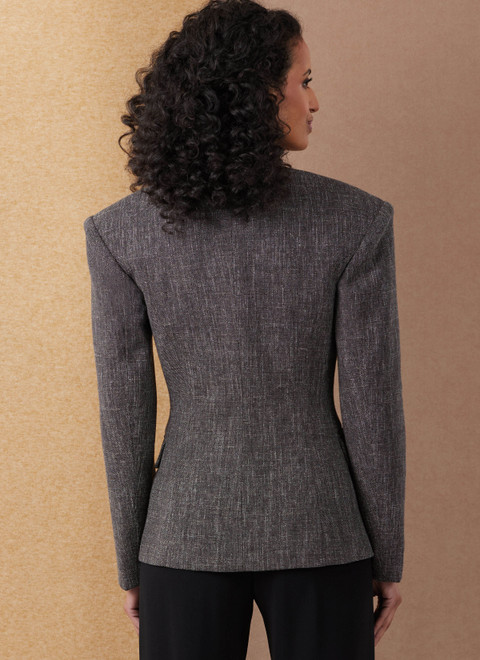 Slight vogue 変形 テーラードジャケット opium archive V2136 (PDF) | Misses' Jacket with and without Collar | Vogue Patterns