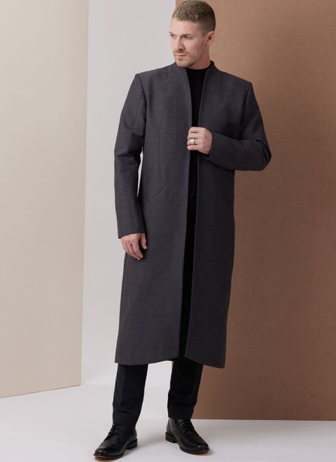 V2141 (PDF) | Men's Lined Jacket in Two Lengths | Vogue Patterns