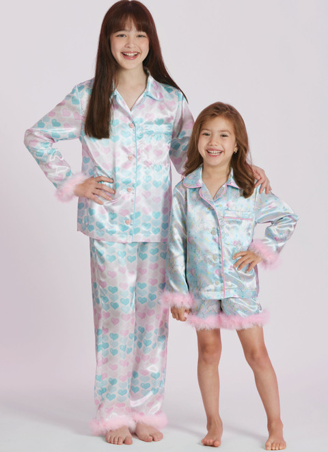 Simplicity S3176 | Simplicity Sewing Pattern Children's and Girls' Lounge Shirt, Shorts and Pants